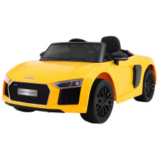 Elektromos kisautó AUDI R8 Spyder RS EVA - Sárga - 