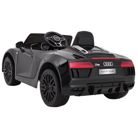 Elektromos kisautó AUDI R8 Spyder RS EVA - Fekete