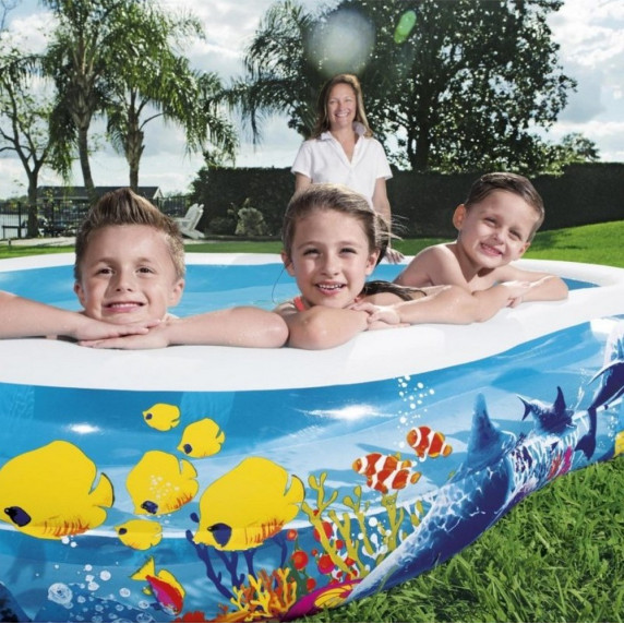 Piscină gonflabilă pentru copii - 262 x 157 x 46 cm - BESTWAY