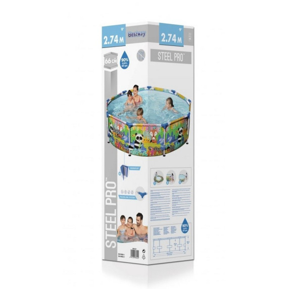 Piscină cu cadru metalic - 274x66 cm - BESTWAY 5612F