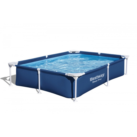 Fémvázas medence 221x150x43 cm BESTWAY 56401 Steel Pro