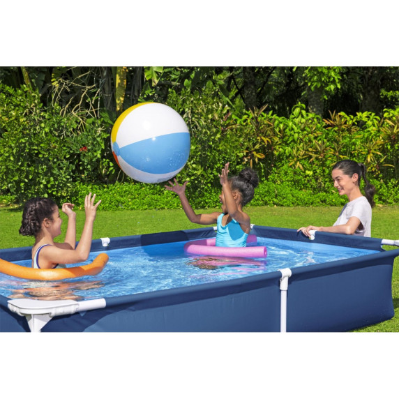 Fémvázas medence 221x150x43 cm BESTWAY 56401 Steel Pro