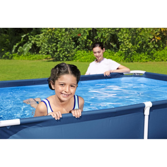 Fémvázas medence 221x150x43 cm BESTWAY 56401 Steel Pro