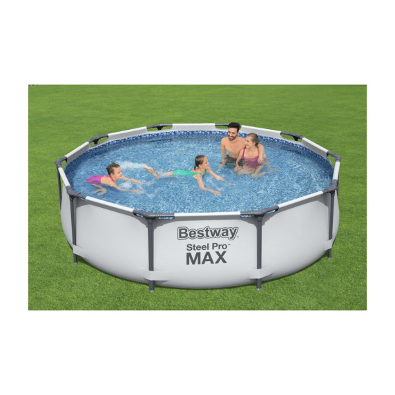 Bazén s konštrukciou 305 x 76 cm BESTWAY 56408 Steel Pro Max + kartušová filtrácia