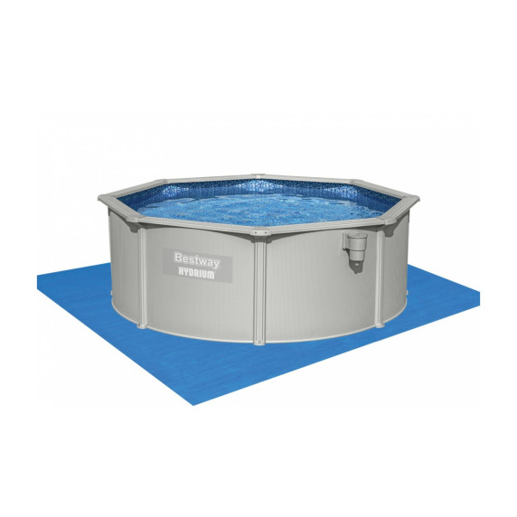 Rodinný oceľový bazén 460 x 120 cm + piesková filtrácia a schodíky BESTWAY Hydrium 56384