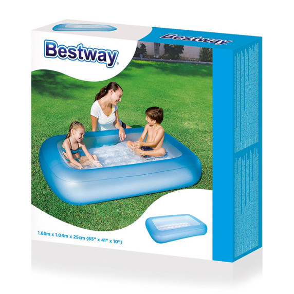 Felfújható gyermekmedence 165x104x25 cm BESTWAY 51115 - kék