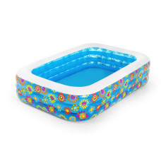 Piscină gonflabilă pentru copii - 229x152x56 cm - BESTWAY 54120 - model floral - 