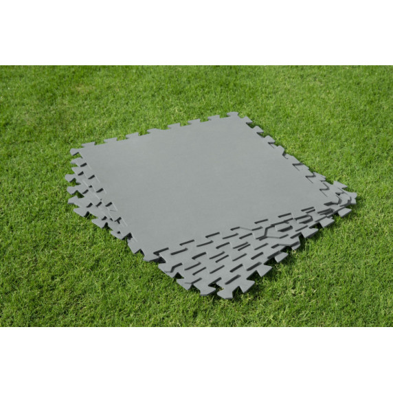Bazénová podložka puzzle 9 ks 50 x 50 cm BESTWAY 58639 - sivá