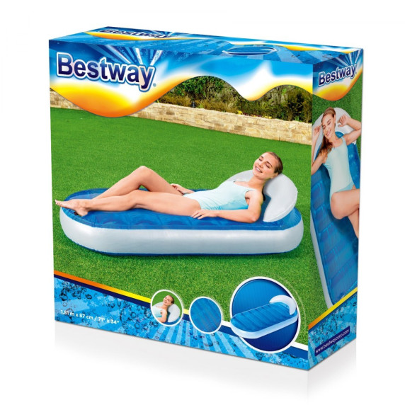 Felfújható gumimatrac háttámlával Bestway 43237