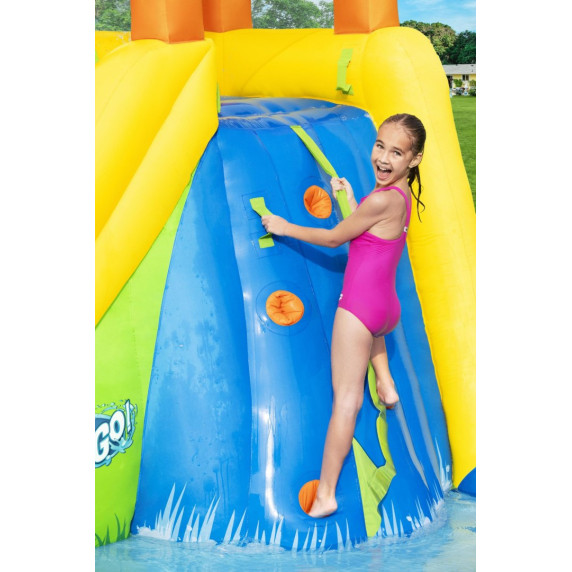 Piscină gonflabilă cu tobogan - loc de joacă - Bestway Mega Mount Splashmore
