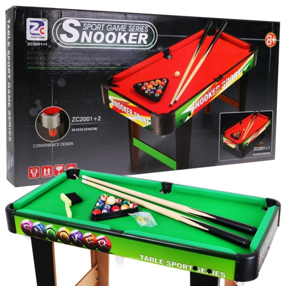 Biliárd asztal kiegészítőkkel Inlea4Fun Snooker