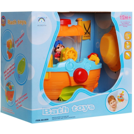 Kalózhajó fürdőjáték Inlea4Fun BATH FUN