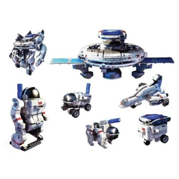 Napelemes solar robot 6 az 1-ben Inlea4Fun Space Fleet