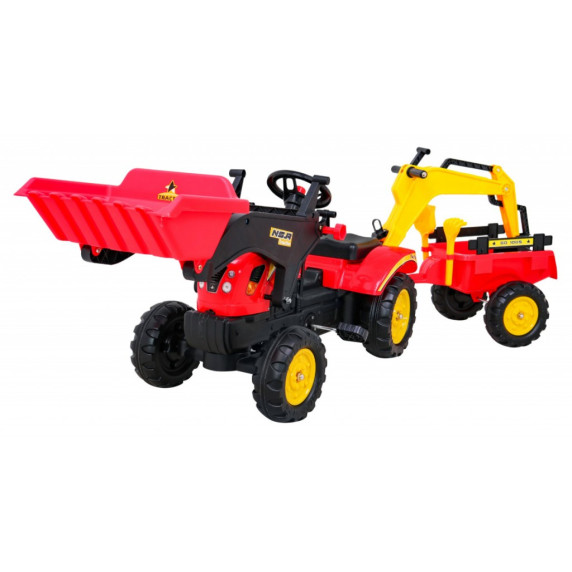 Traktor/bager s prívesom a príslušenstvom Inlea4Fun