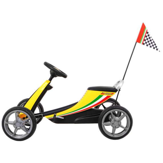 Inlea4Fun FERRARI Pedálos Gokart - sárga