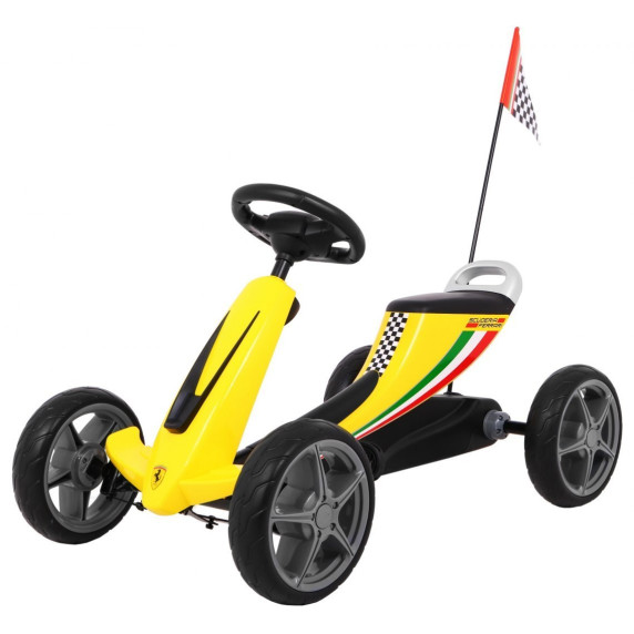 Inlea4Fun FERRARI Pedálos Gokart - sárga