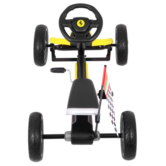 Inlea4Fun FERRARI Pedálos Gokart - sárga