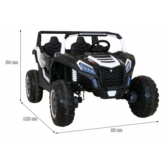 Elektromos négykerekű jármű Buggy ATV STRONG Racing - Fehér