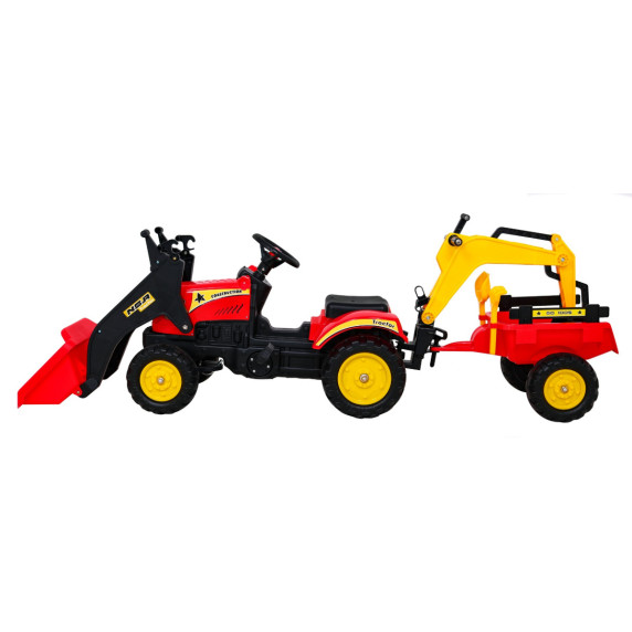 Traktor/bager s prívesom a príslušenstvom Inlea4Fun