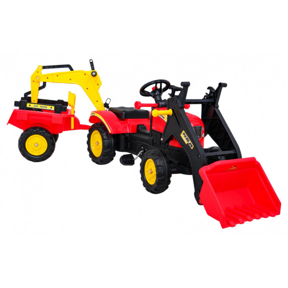 Traktor/bager s prívesom a príslušenstvom Inlea4Fun