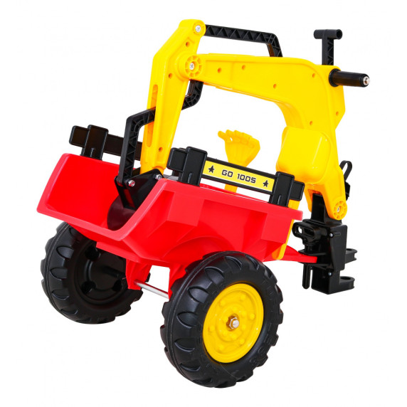 Traktor/bager s prívesom a príslušenstvom Inlea4Fun