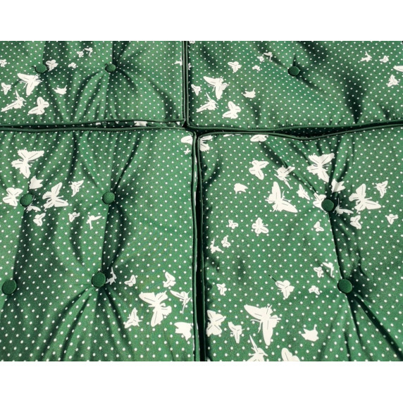 InGarden záhradná hojdačka PATTERN MAX- zelená/motýliková