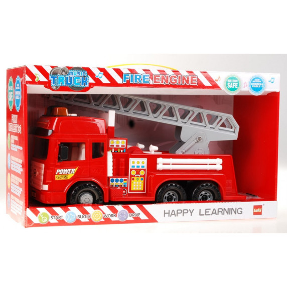 Tűzoltóautó fény- és hanghatásokkal Inlea4Fun FIRE ENGINE 