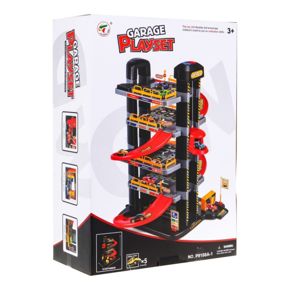 Veľká poschodová garáž s autíčkami GARAGE PLAYSET