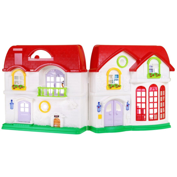 Detský rozkladací domček s nábytkom Inlea4Fun HAPPY FAMILY