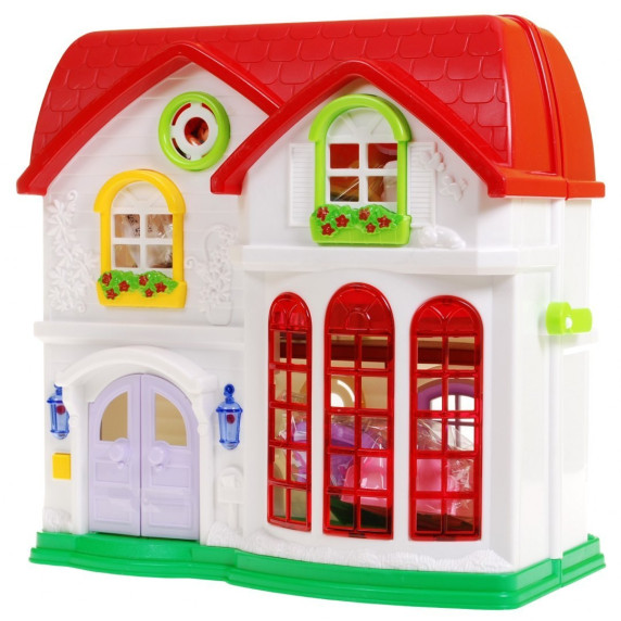 Detský rozkladací domček s nábytkom Inlea4Fun HAPPY FAMILY