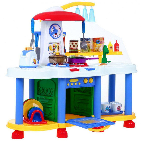 Inlea4Fun FUNNY KITCHENSET Interaktívna kuchynka - modrá