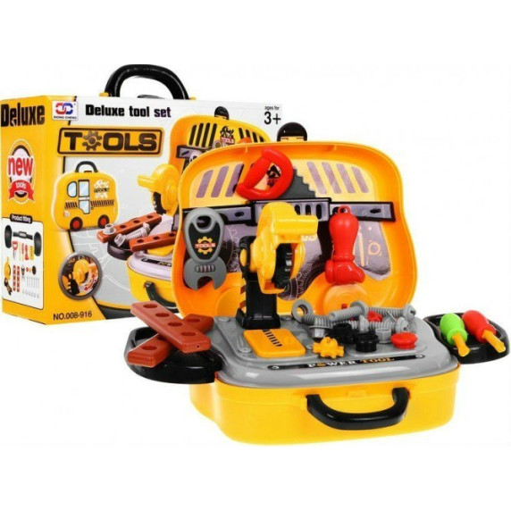 Szerszámos asztal bőröndben Inlea4Fun DELUXE TOOL SET 