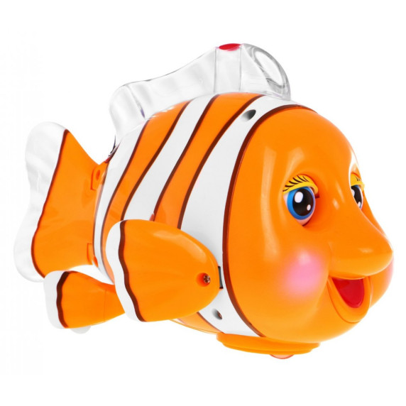 Utekajúca rybička so svetelnými a zvukovými efektmi CLEVER CLOWNFISH Inlea4Fun