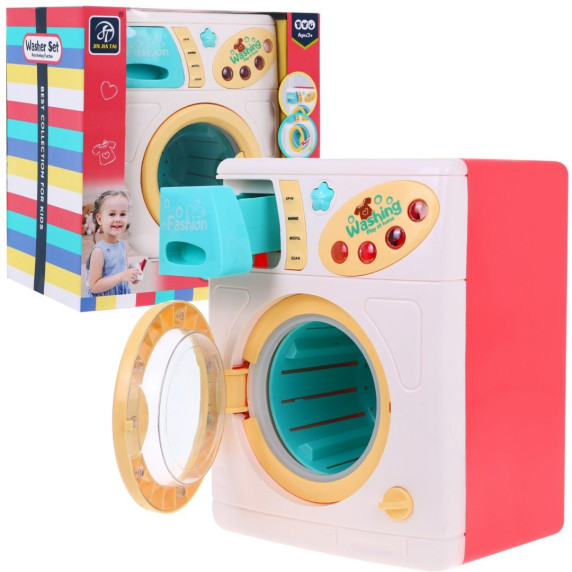 Detská práčka Inlea4Fun WASHER SET - ružová
