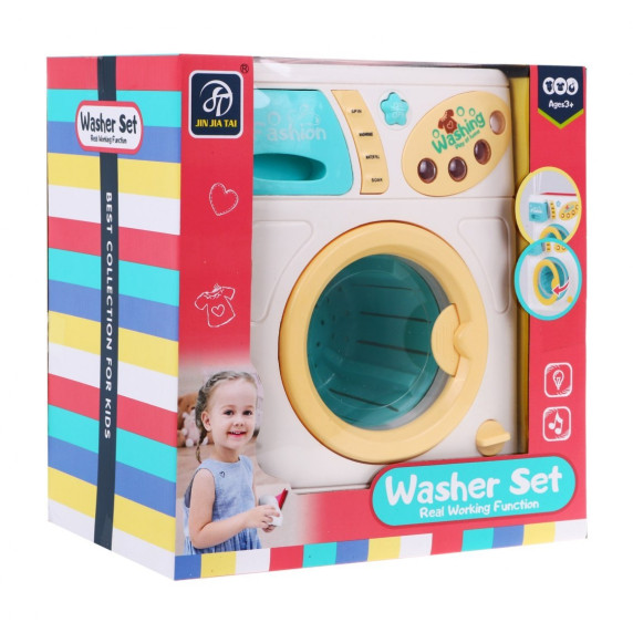 Detská práčka Inlea4Fun WASHER SET - ružová