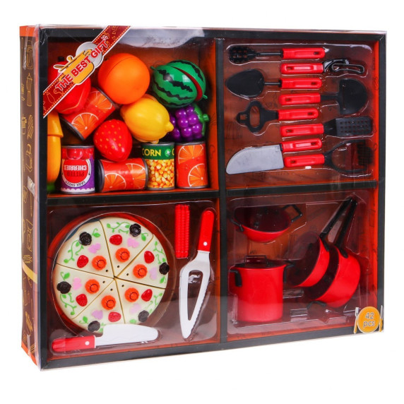 Konyhai edénykészlet Inlea4Fun THE BEST GIFT - 42 db kiegészítővel