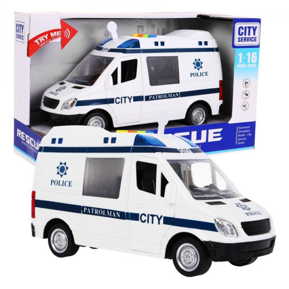 Mentőatuó hang- és fényhatásokkal 22 cm Inlea4Fun City Service 