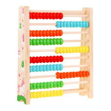 Abac din lemn cu bile colorate - Inlea4Fun OHYE - 