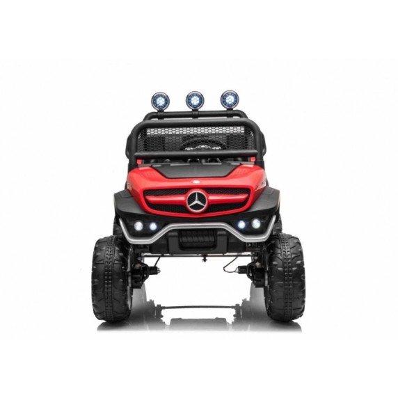 Elektromos négykerekű jármű Mercedes BENZ UNIMOG - Piros