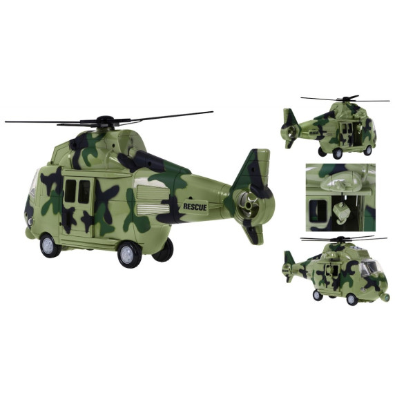 Katonai helikopter hang és fény effektekkel Inlea4Fun