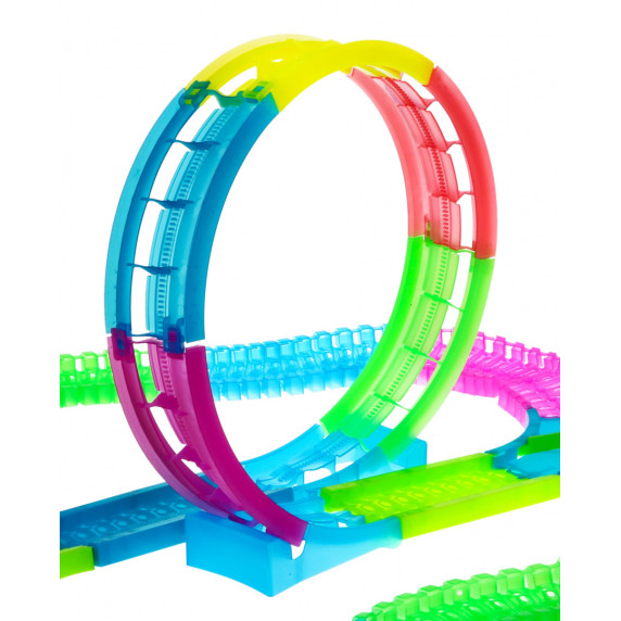 Világító autópálya Inlea4Fun TWISTER TRAKCS 132 darabos