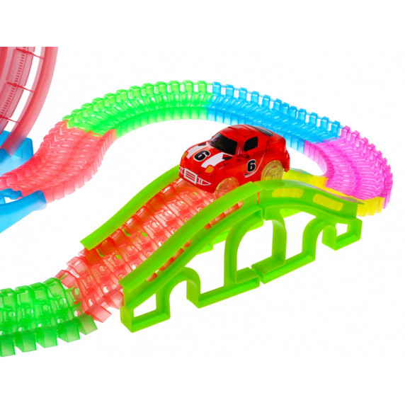 Világító autópálya Inlea4Fun TWISTER TRAKCS 145 darabos