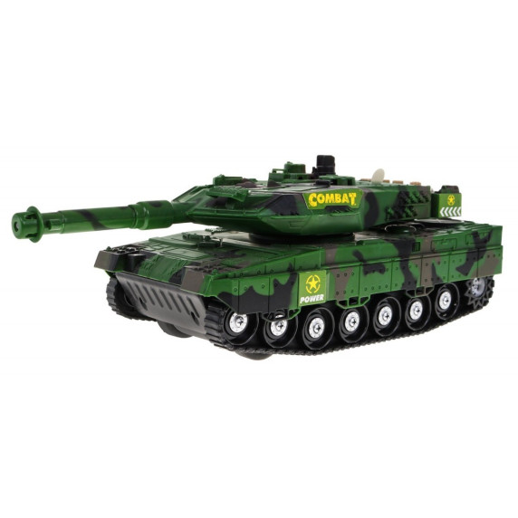 Tanc de jucărie - verde - Inlea4Fun Main Tank Combat