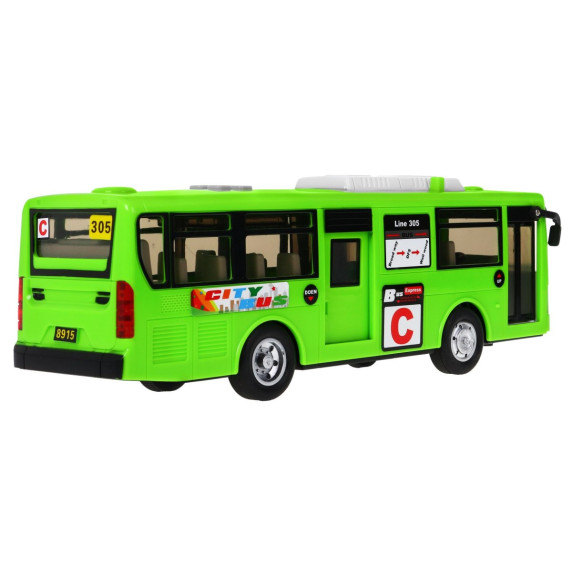 Játék autóbusz Inlea4Fun CITYBUS - Zöld