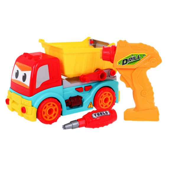 Camion demontabil cu scule, efecte sonore și luminoase Inlea4Fun