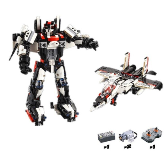 RC Stavebnica robot/stíhačka na diaľkové ovládanie CaDFI F15 EAGLEBOT