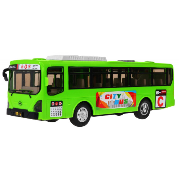 Játék autóbusz Inlea4Fun CITYBUS - Zöld