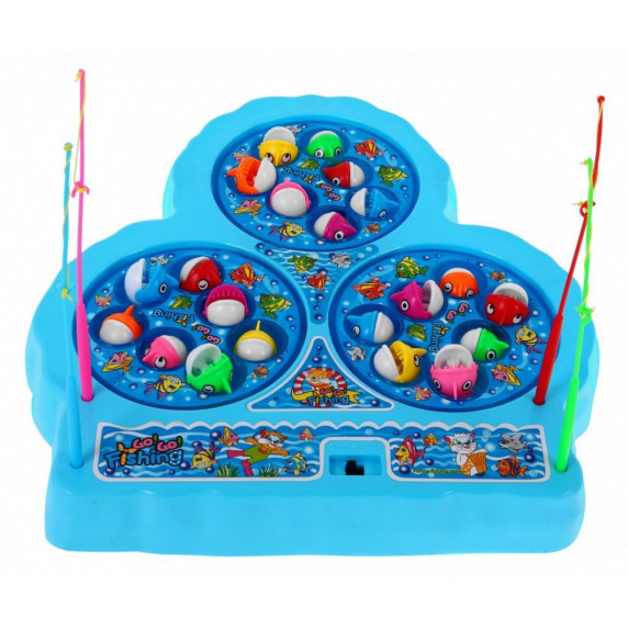 Set de pescuit pentru copii - Inlea4Fun FUNNY FISHING - albastru