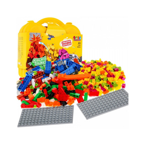 Set cuburi - 600 elemente - Inlea4Fun Building Blocks