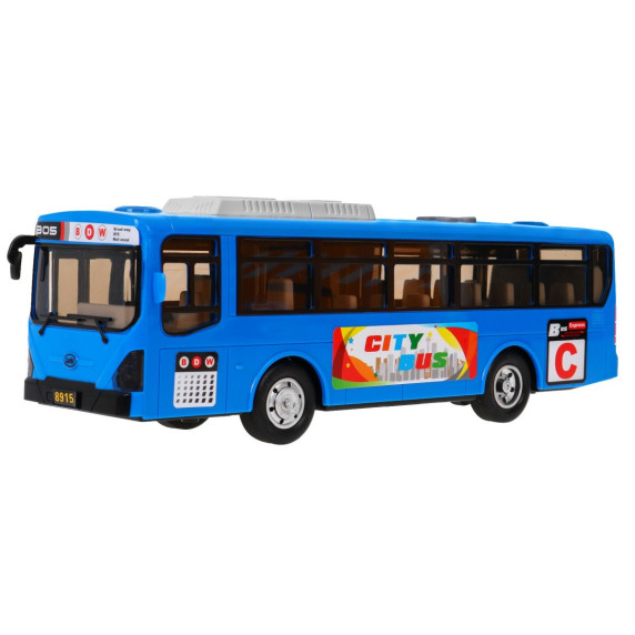 Autobuz de jucărie - albastru -  Inlea4Fun CITYBUS